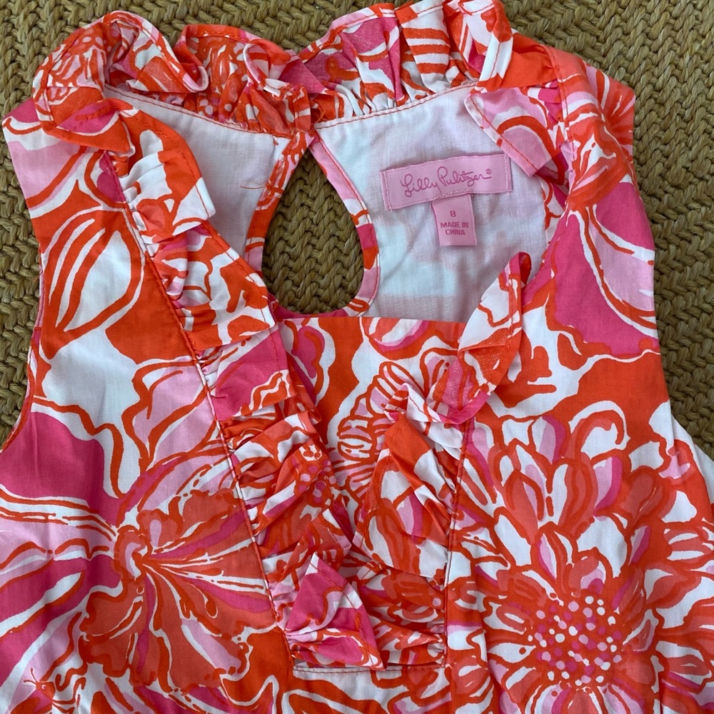 Lily Pulitzer excellent Girls dress ruffle